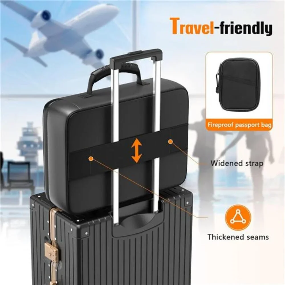 5200°F Fireproof Document Organizer with Lock Fireproof & Waterproof